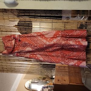 Holding Horses Dress Size Small. Red handkerchief style. Strapless or w/straps.